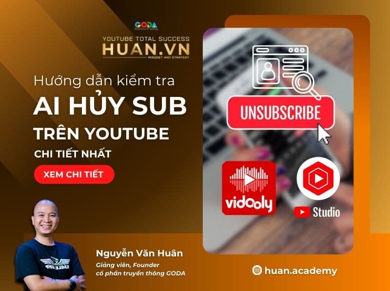 Cách kiểm tra ai hủy sub YouTube
