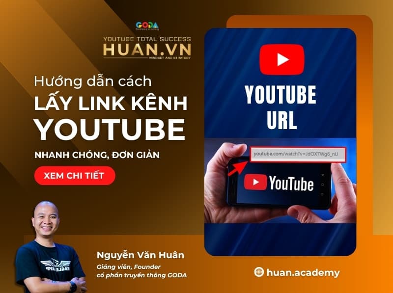 cách lấy link kênh YouTube