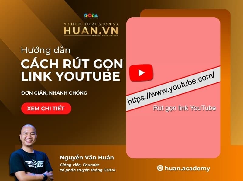 Cách rút gọn link YouTube