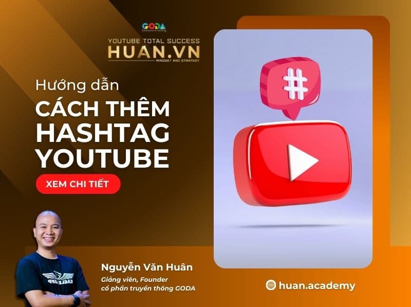 Cách thêm hashtag trên YouTube