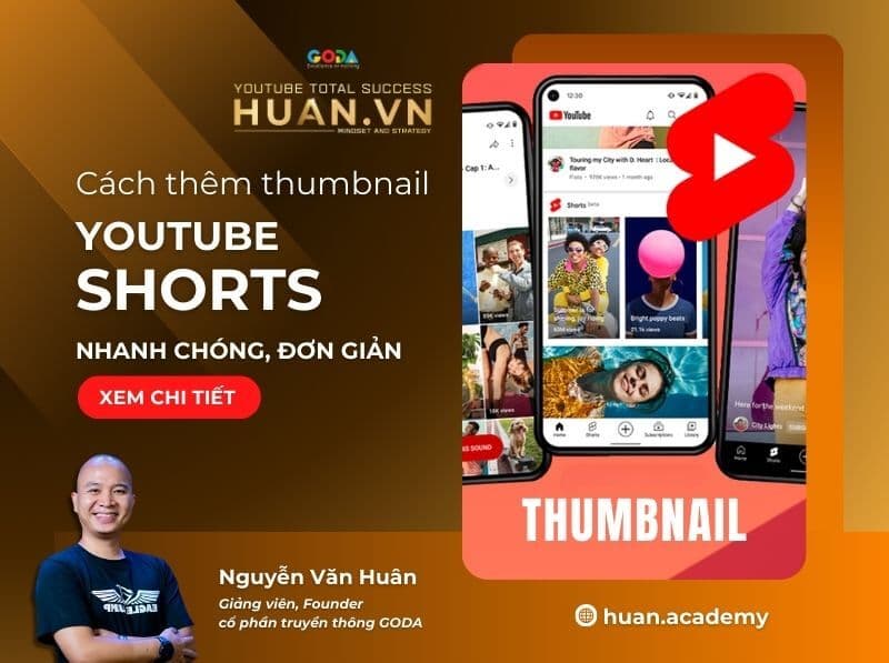 cách thêm thumbnail YouTube Shorts