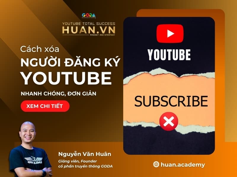 Cách xóa người đăng ký trên YouTube