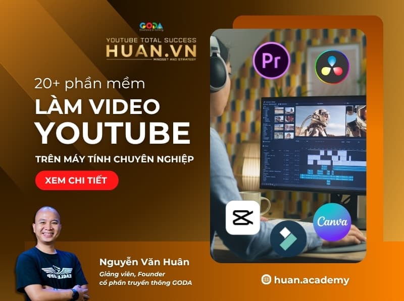 Phần mềm làm video YouTube trên máy tính