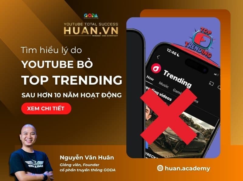 YouTube bỏ top trending