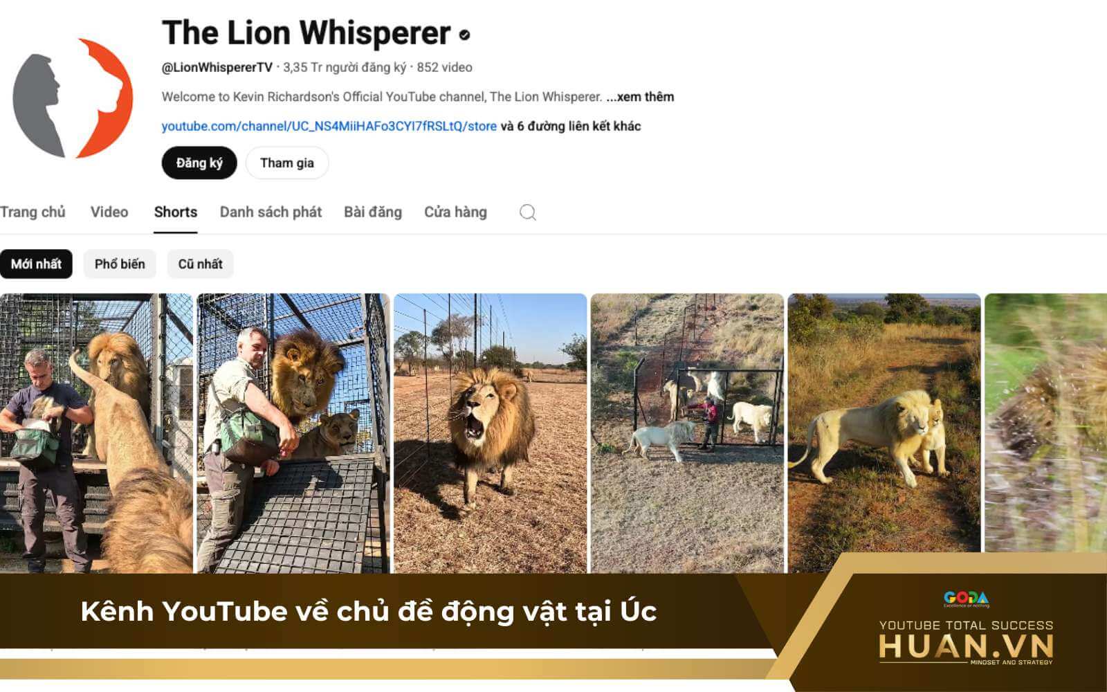 Kênh YouTube có CPM cao tại Úc