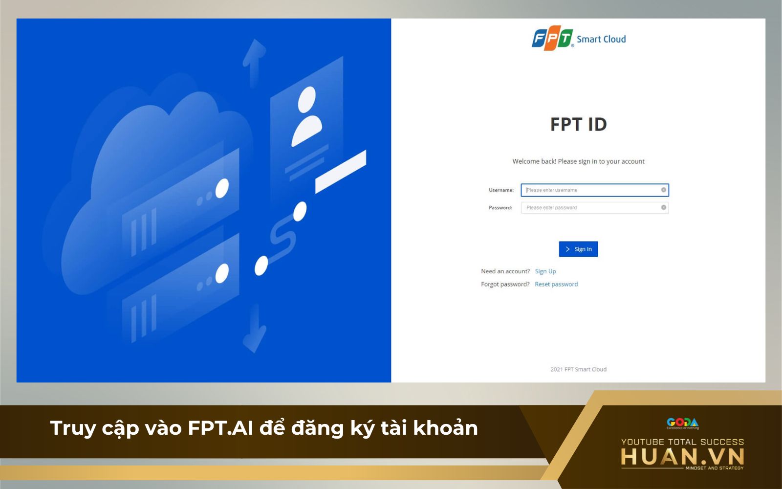 Bước 1 - chuyển text thành giọng nói trên FPT.AI: Truy cập vào FPT.AI 