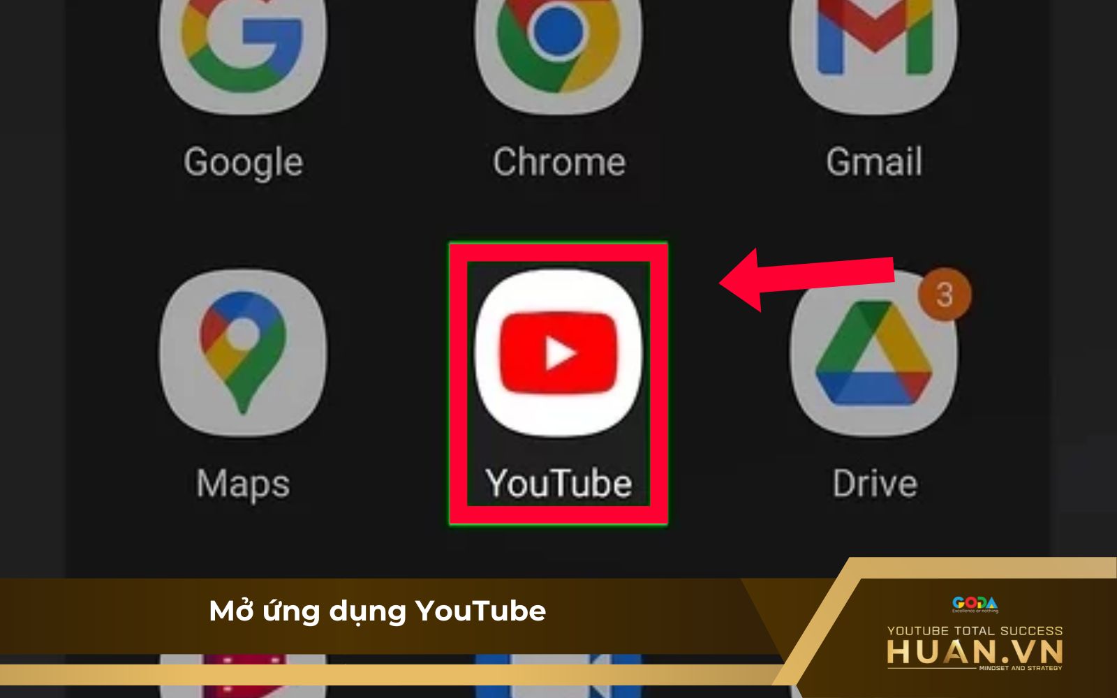 Bước 1 - Mở app YouTube Bước 1 - Mở app YouTube