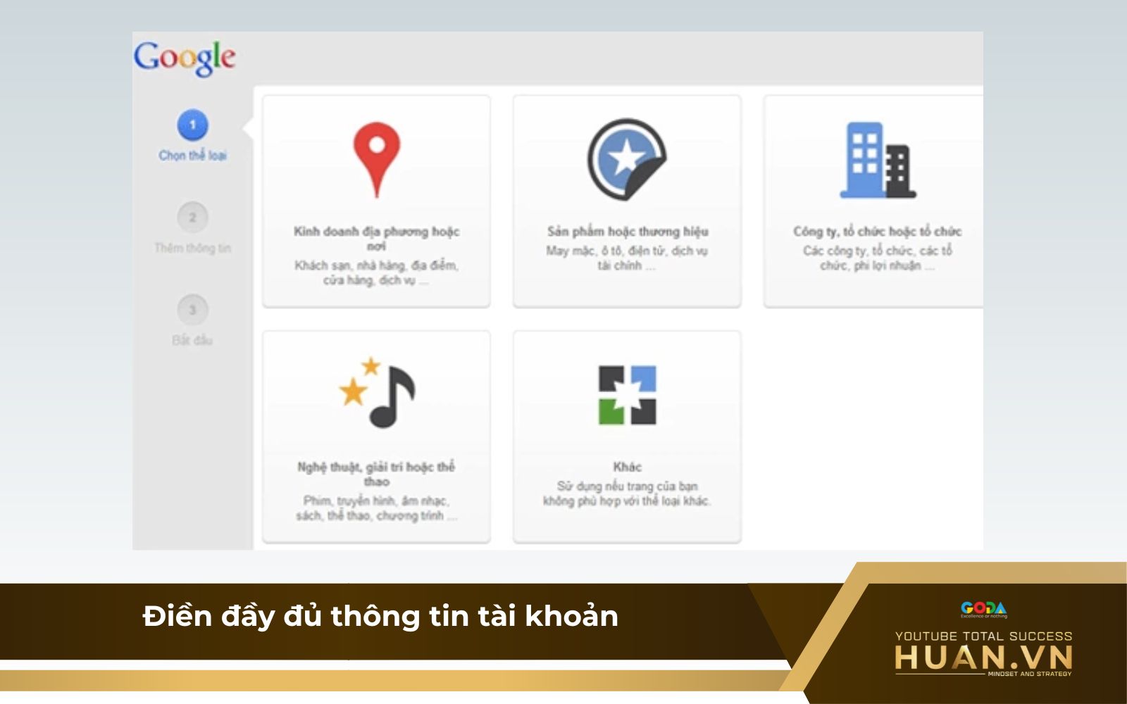 Chọn loại hình doanh nghiệp của bạn Chọn loại hình doanh nghiệp của bạn