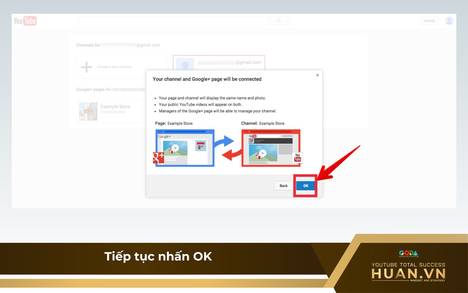 Tiếp tục nhấn nút OK Tiếp tục nhấn nút OK