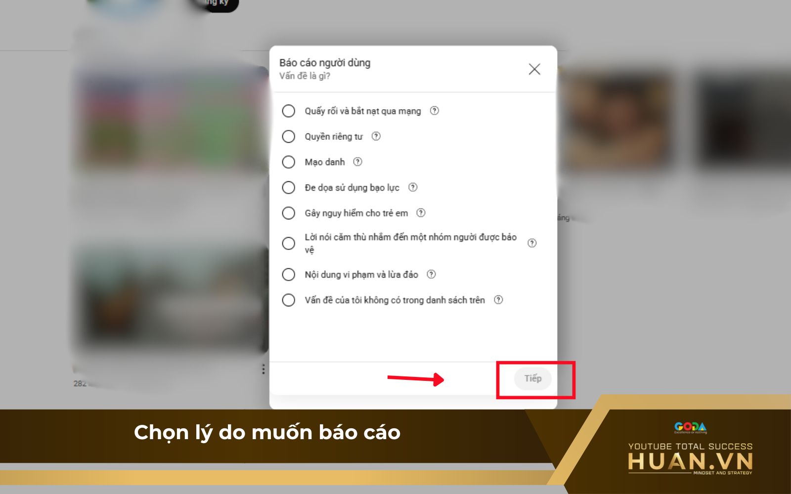 Bước cuối cùng của cách đánh gậy YouTube là gì Bước cuối cùng của cách đánh gậy YouTube là gì