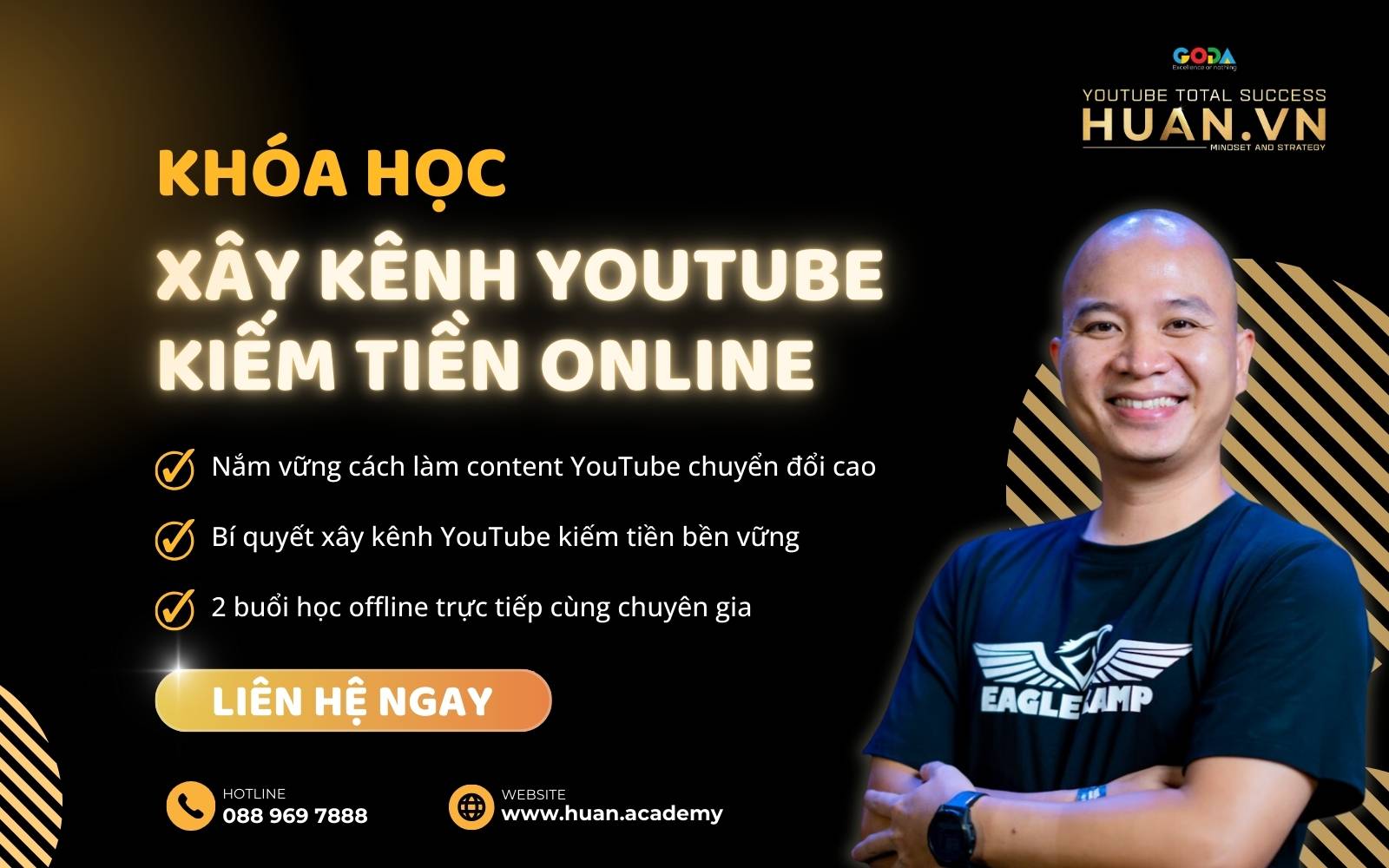 Khóa học làm YouTube chuyên nghiệp tại Huân Academy