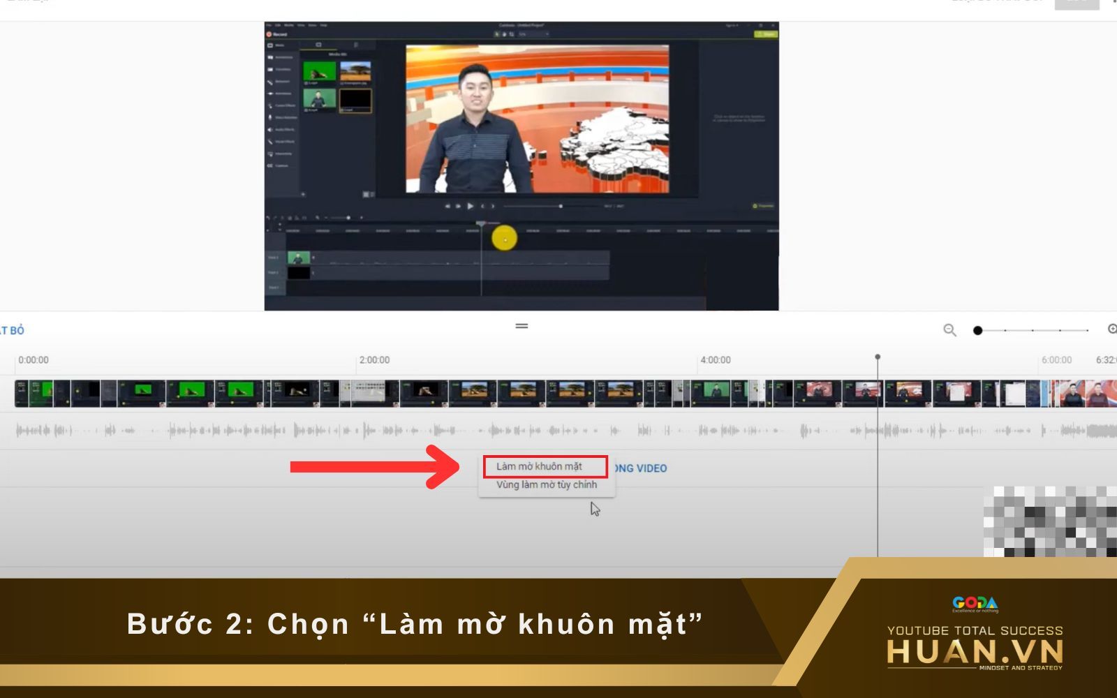 Bạn có thể tùy chỉnh làm mờ khuôn mặt trong video