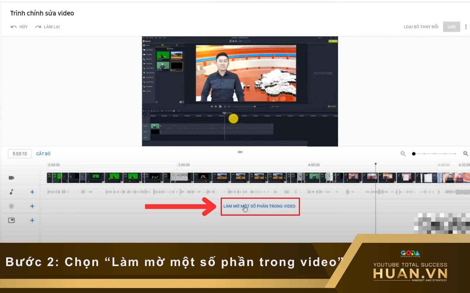 Làm mờ, chỉnh sửa video đã đăng trên YouTube