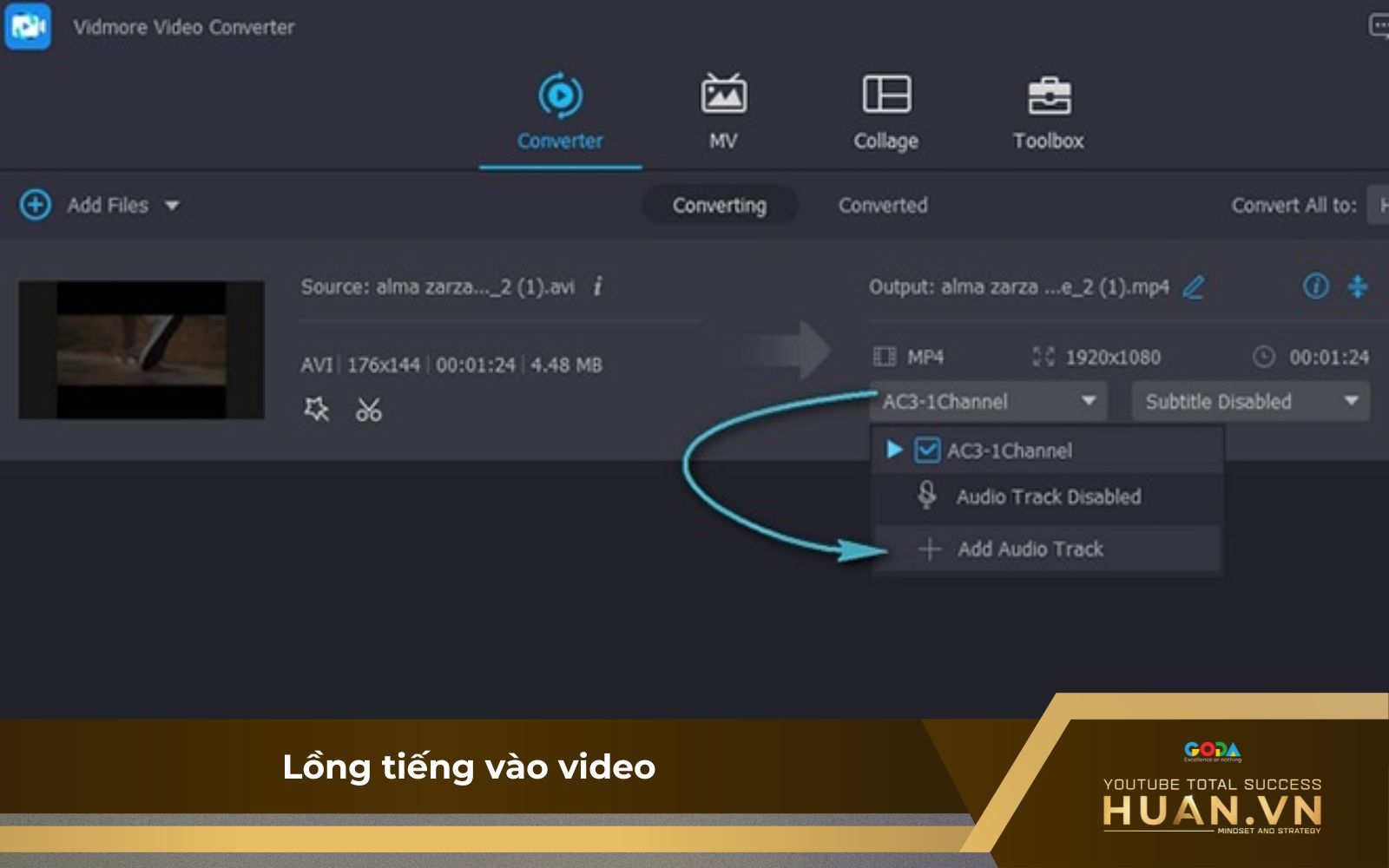 Bắt đầu thực hiện cách lồng tiếng vào video trên phần mềm