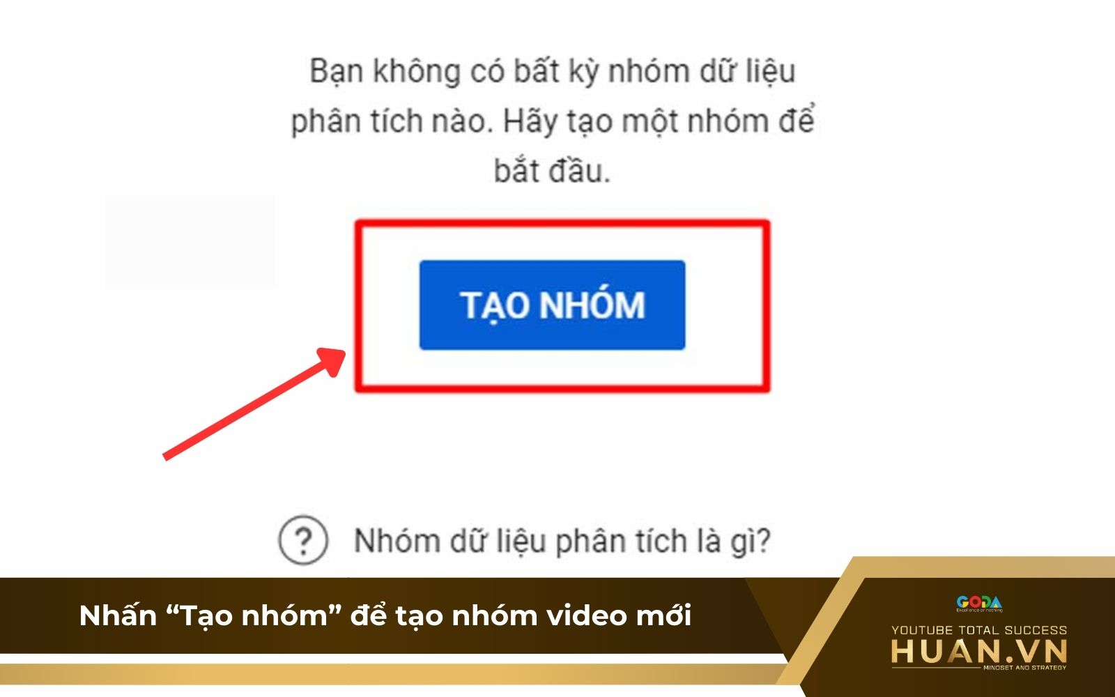 Bước 5 của cách sử dụng YouTube Analytics: Nhấn 