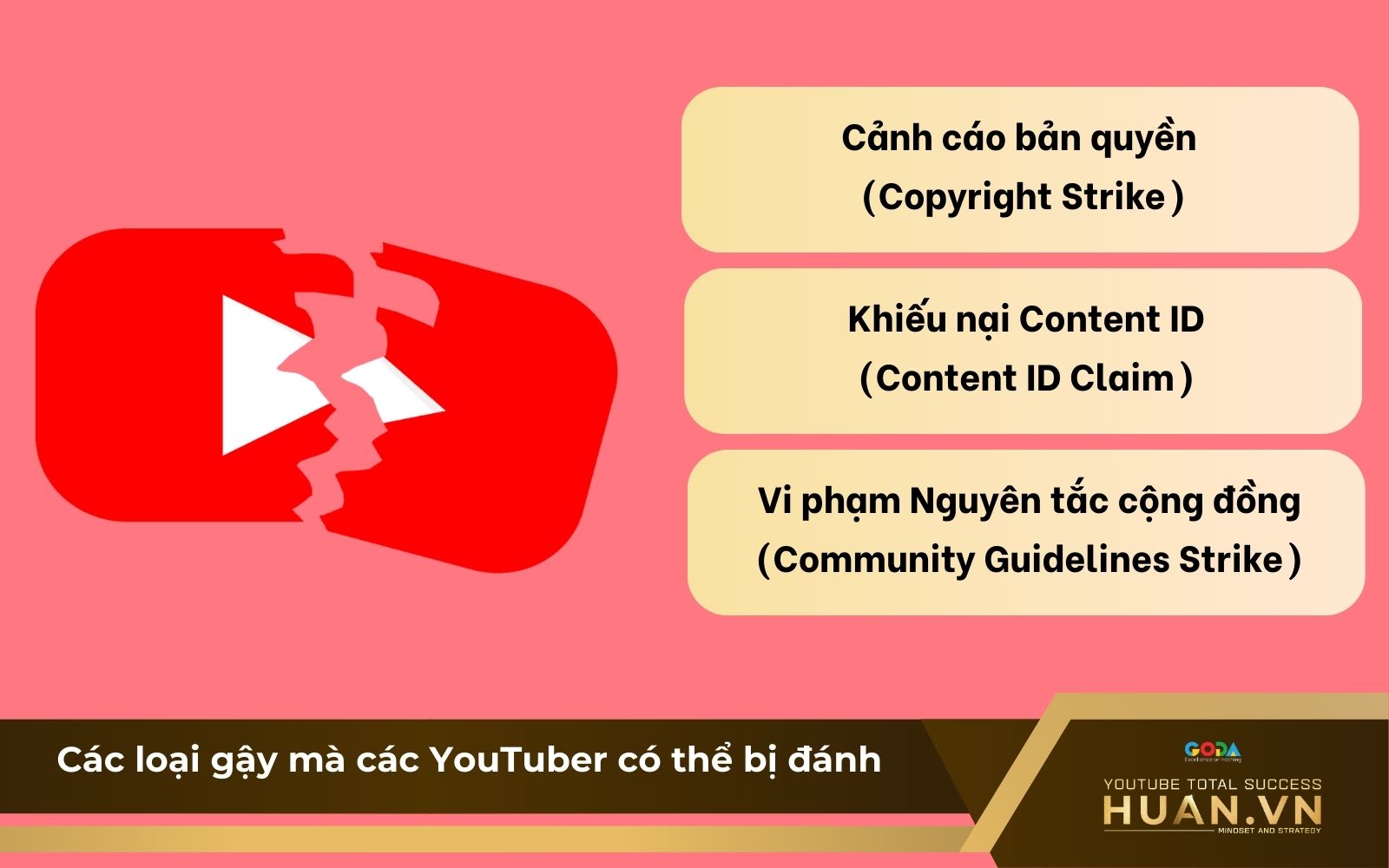 Các loại gậy bản quyền YouTube là gì? Các loại gậy bản quyền YouTube là gì?
