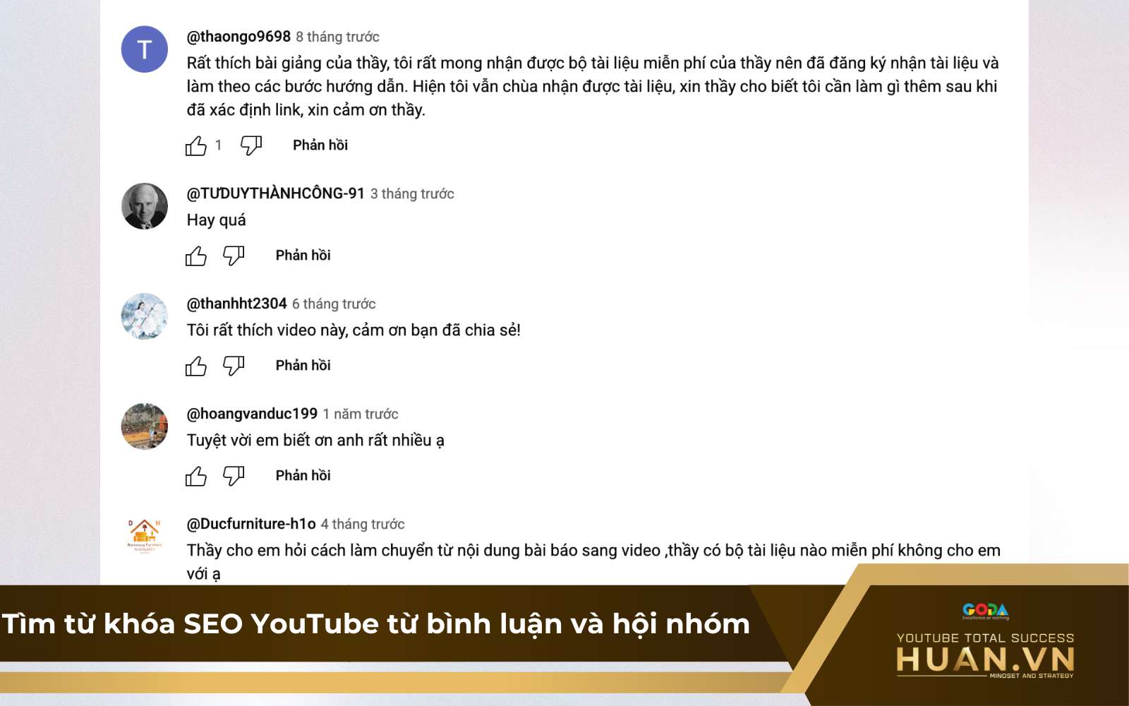 cach-7-tim-tu-khoa-seo-youtube-tu-binh-luan-va-hoi-nhom Cách 7: Tham khảo các ý tưởng, cách SEO từ khóa cho video YouTube từ những bình luận dưới video YouTube