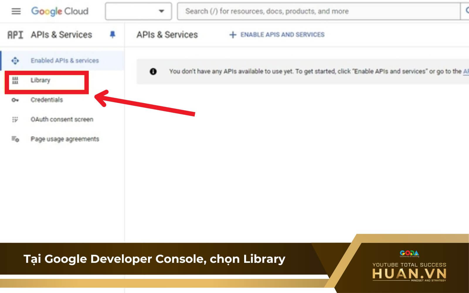 cach-lay-api-youtube-b2-chon-library Cách lấy API - B2: Chọn Library