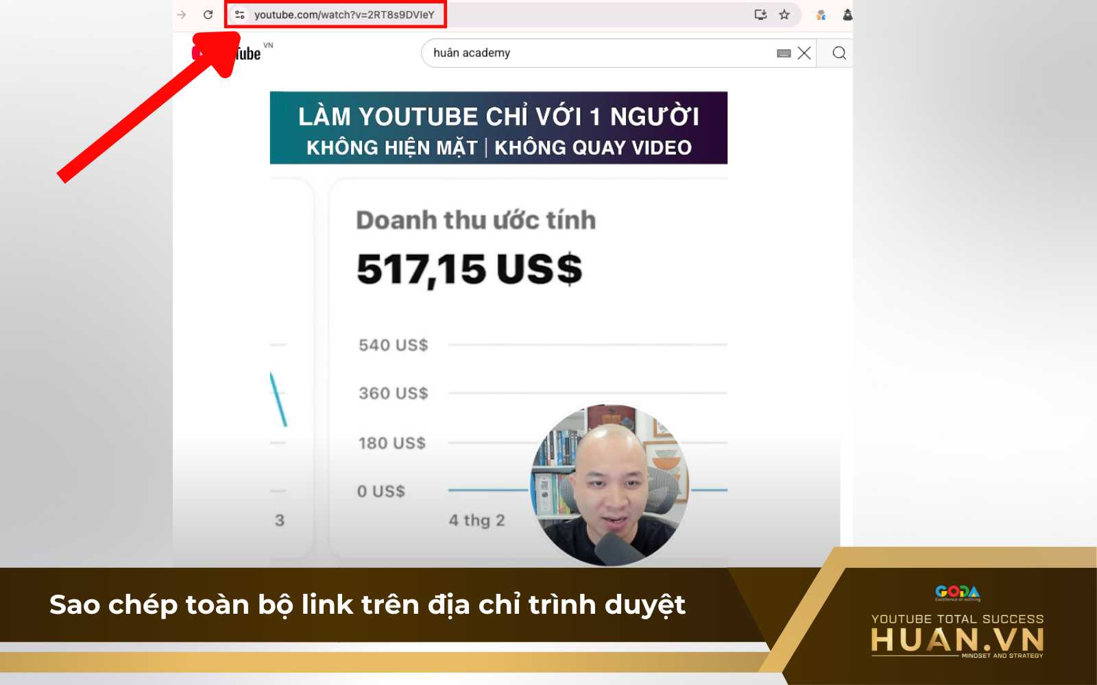 cach-lay-link-youtube-bat-ky-tren-may-tinh-b2-sao-chep-link-video Cách lấy link YouTube bất kỳ trên máy tính - B2: Chọn toàn bộ đường link trên địa chỉ trình duyệt và nhấn “Ctrl + C” để sao chép URL