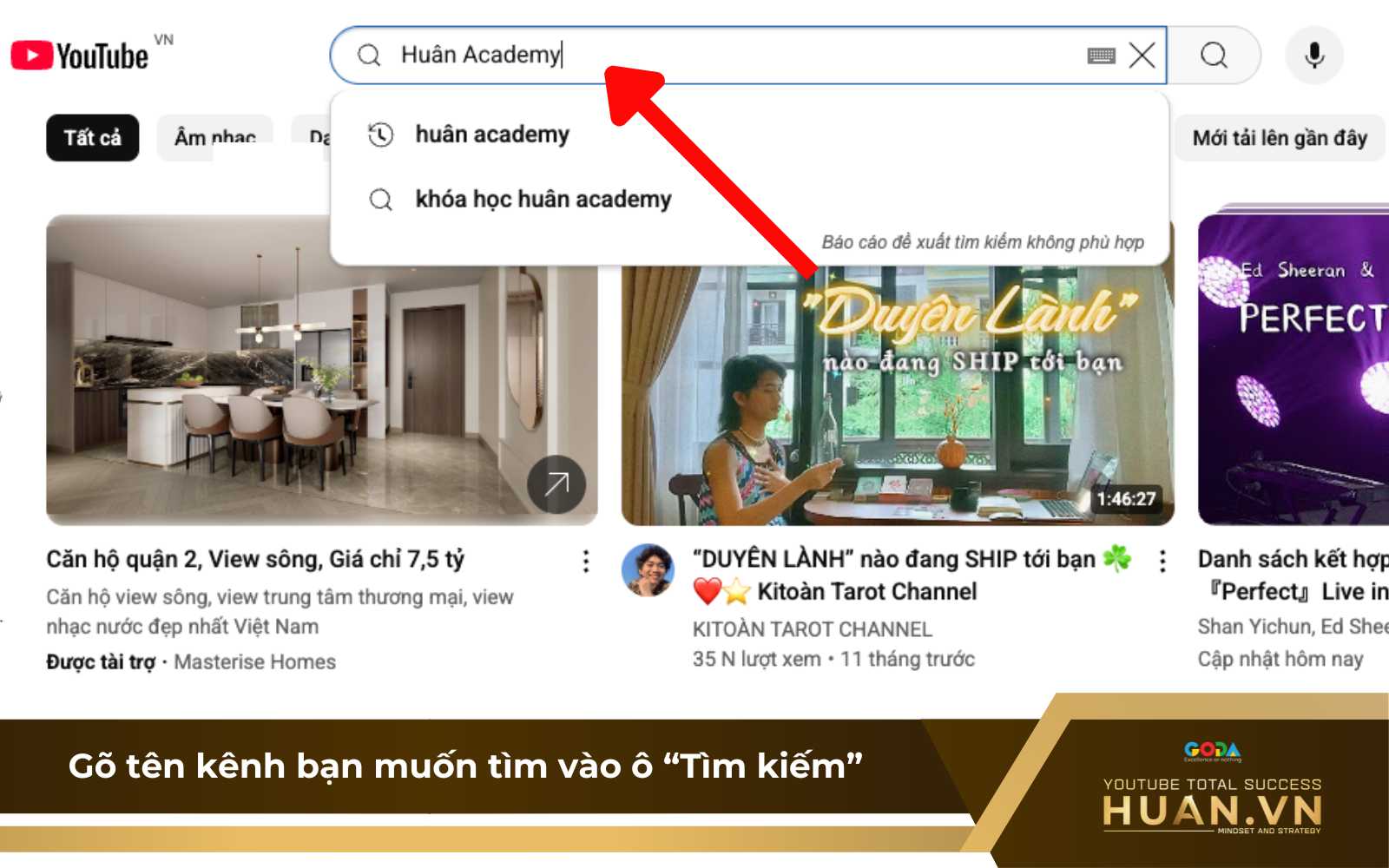 cach-lay-link-youtube-cua-nguoi-khac-tren-may-tinh-b1-go-ten-kenh-muon-tim Làm sao để lấy link YouTube của người khác trên máy tính? - B1: Gõ tên kênh bạn muốn tìm vào ô “Tìm kiếm”