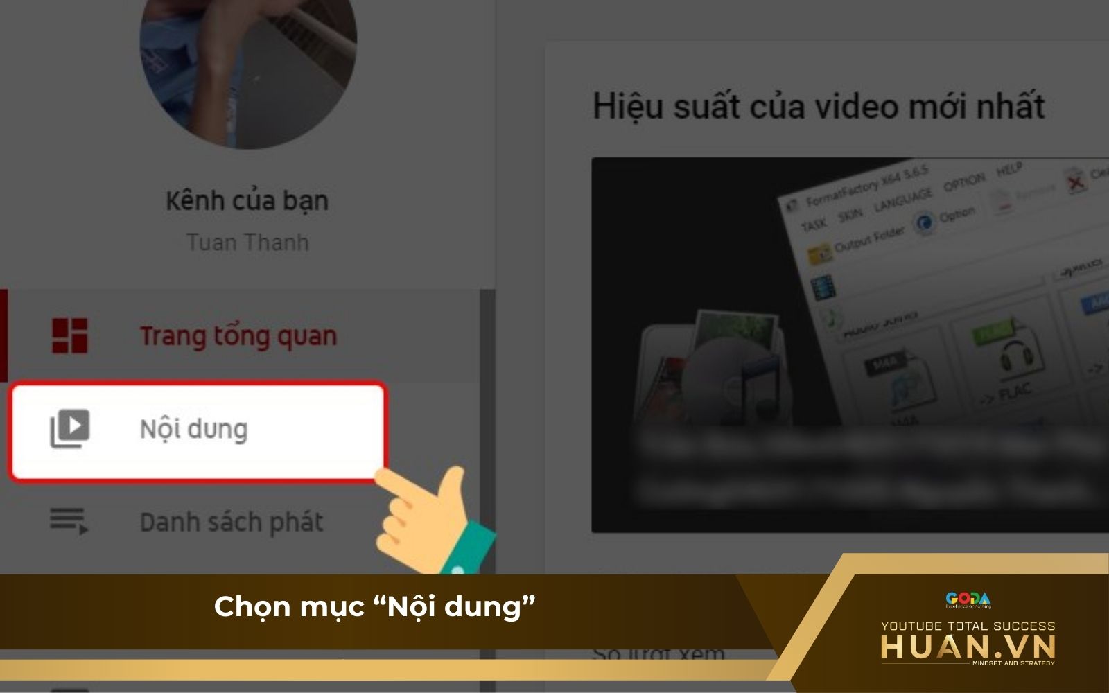 Bước 2: Chọn mục 