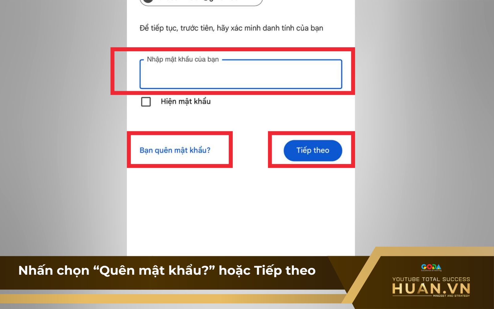 doi-mat-khau-youtube-dien-thoai-b5-quen-mat-khau Đổi mật khẩu YouTube trên điện thoại - B5: Nhấn chọn “Quên mật khẩu?”