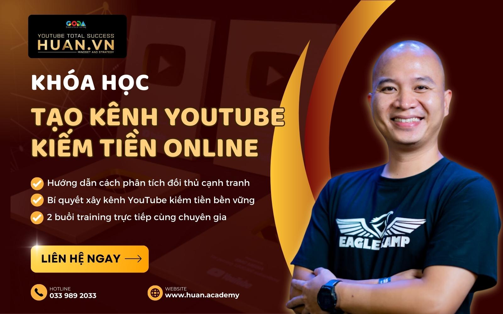 Học cách phân tích đối thủ cạnh tranh trên YouTube cùng Huân Academy