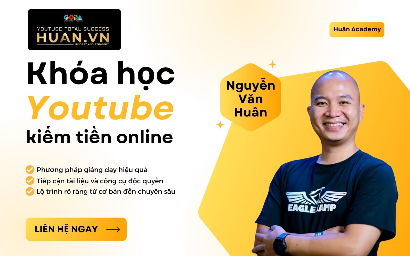 Khóa học Huân Academy giúp phát triển kênh YouTube chuyên nghiệp