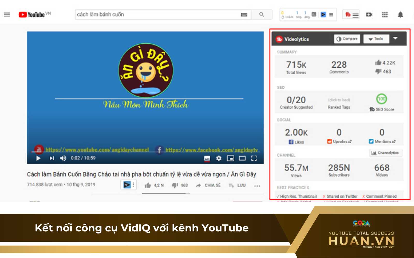 ket-noi-vidiq-voi-kenh-youtube Hướng dẫn sử dụng VidIQ cho YouTube - liên kết kênh