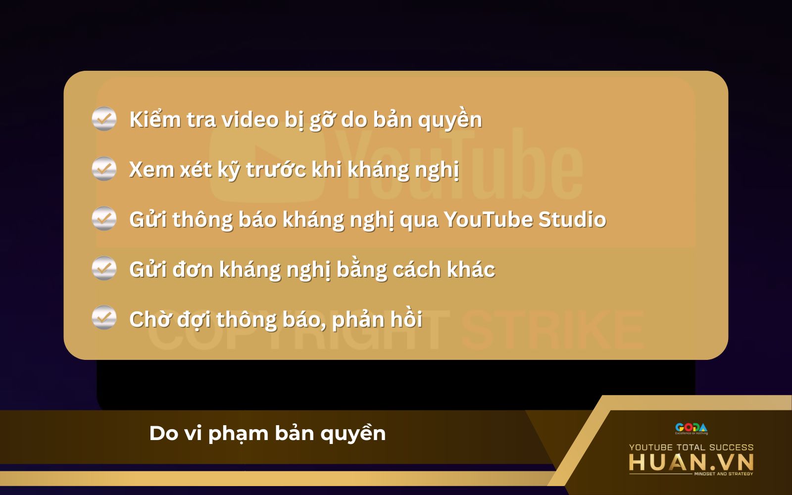 Kênh YouTube bị chết phải làm sao? Xử lý vi phạm bản quyền đúng cách Kênh YouTube bị chết phải làm sao? Xử lý vi phạm bản quyền đúng cách