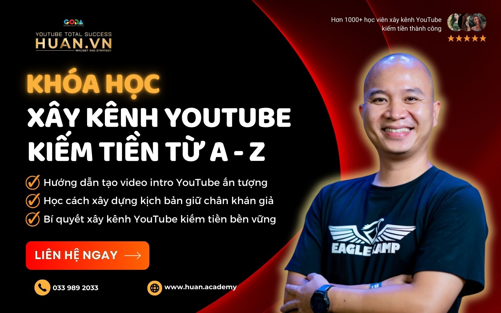Học làm video YouTube kiếm tiền cùng Huân Acedamy