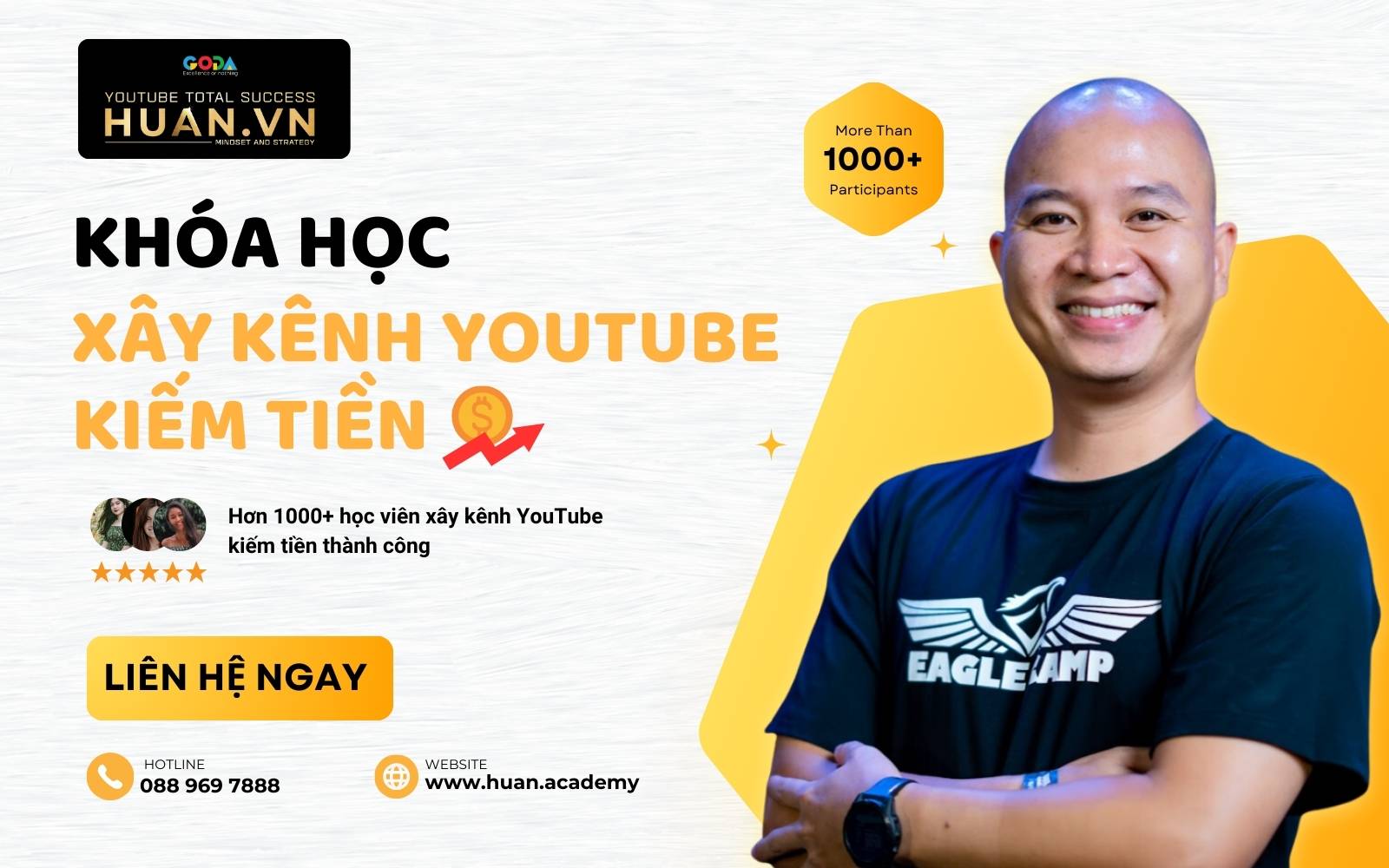 Khóa học tại Huân Academy giúp bạn làm chủ cách xây dựng, tối ưu kênh YouTube một cách toàn diện
