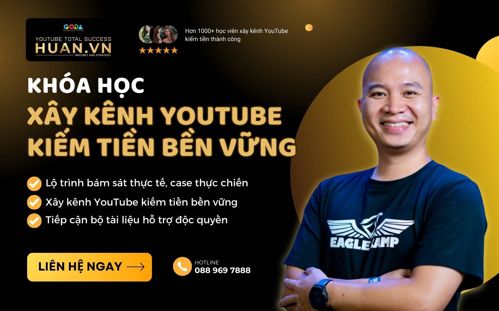 Xây kênh YouTube kiếm tiền hiệu quả, bền vững cùng Trung tâm Huân Academy