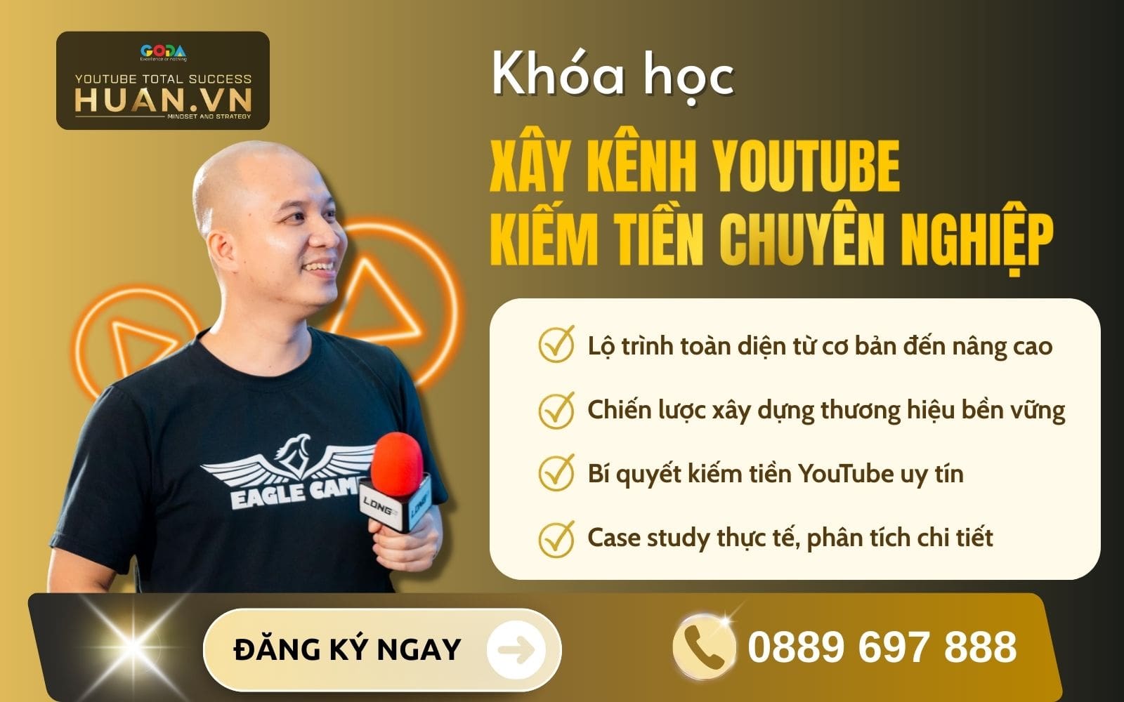 Khóa học YouTube chuyên nghiệp tại Huân Academy