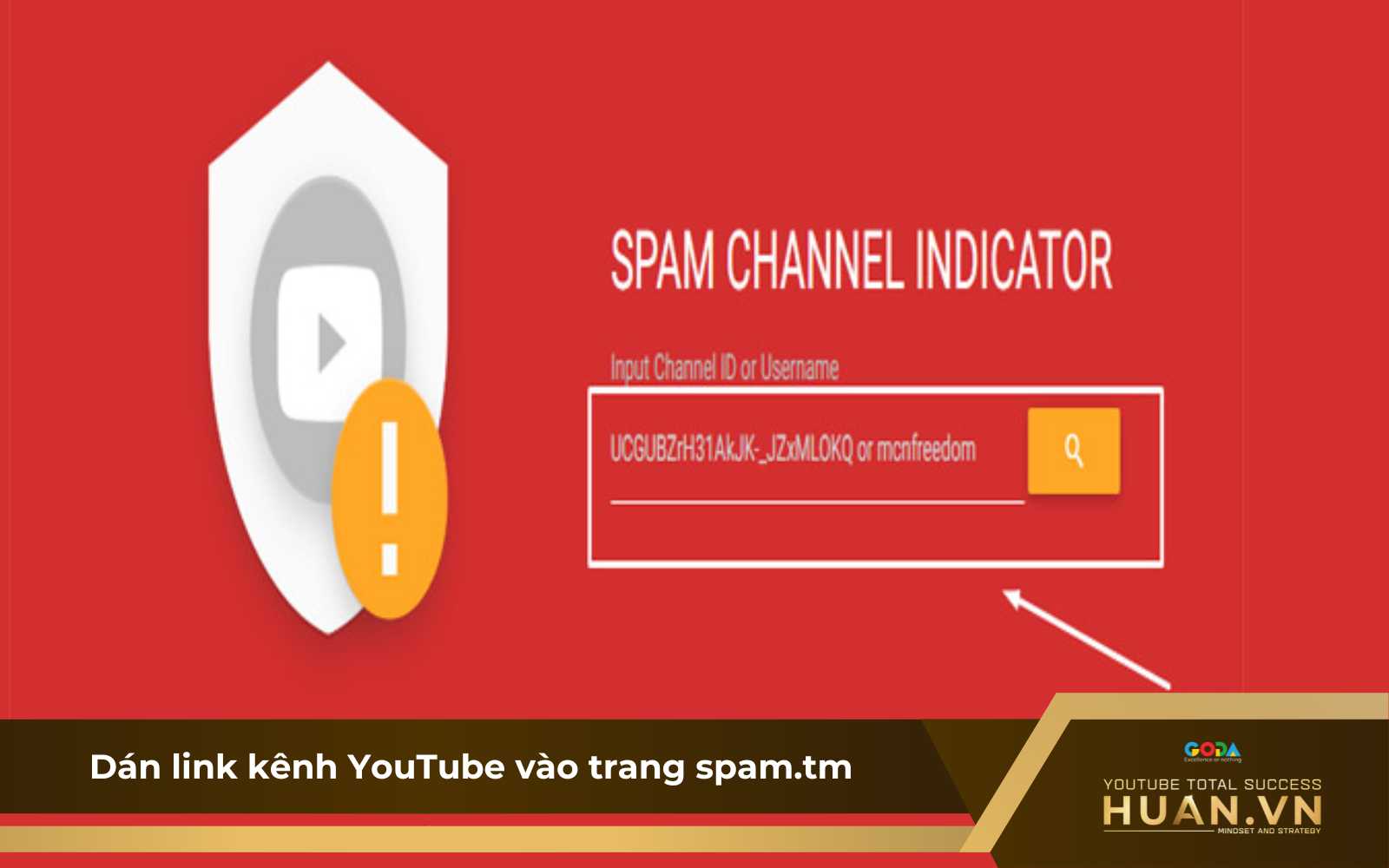Bắt đầu kiểm tra nội dung spam kênh YouTube