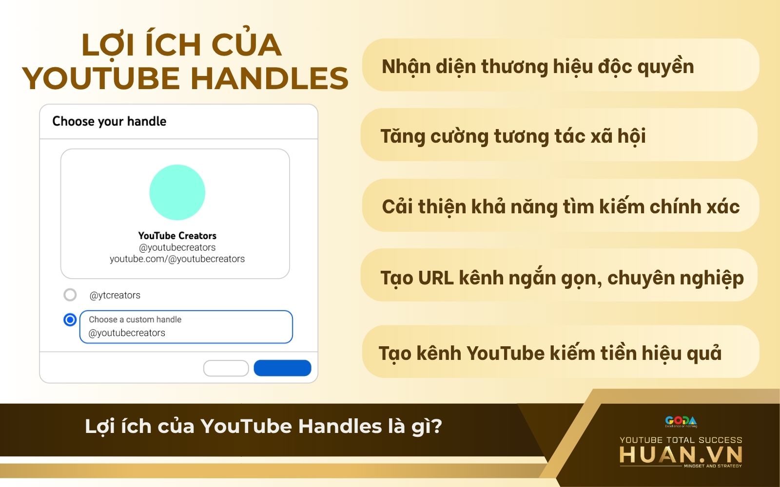loi-ich-cua-youtube-handles-la-gi Tại sao nên tạo handle cho kênh YouTube phù hợp