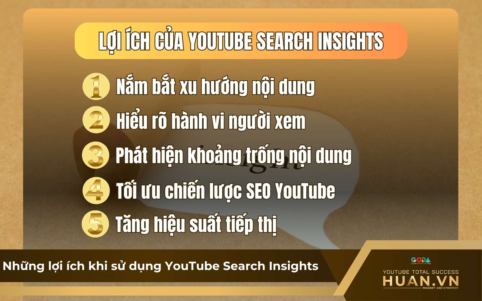 Lợi ích nổi bật khi sử dụng công cụ YouTube Search Insights