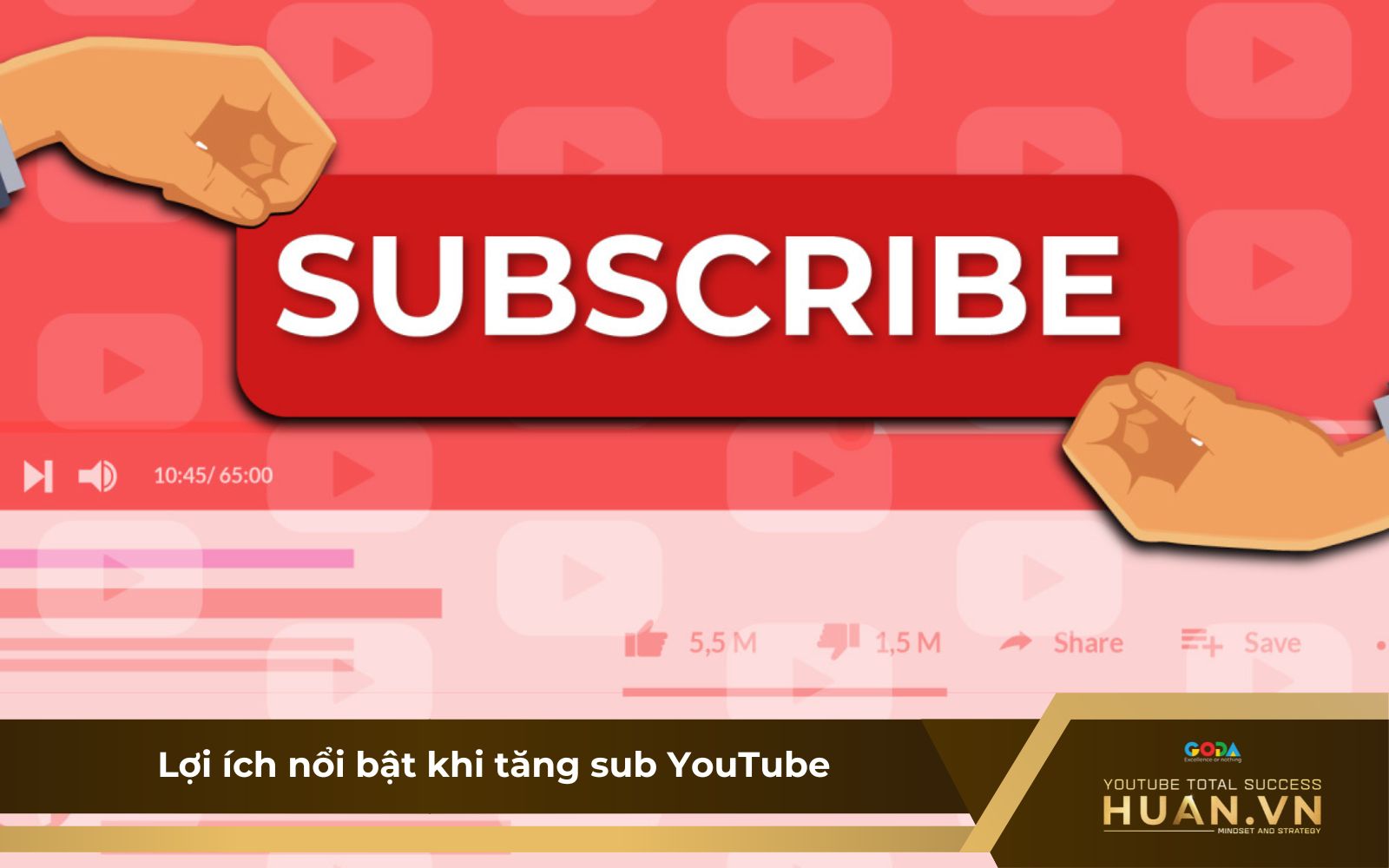 Việc tăng sub cho YouTube sẽ giúp kênh phát triển, tiếp cận được nhiều người dùng