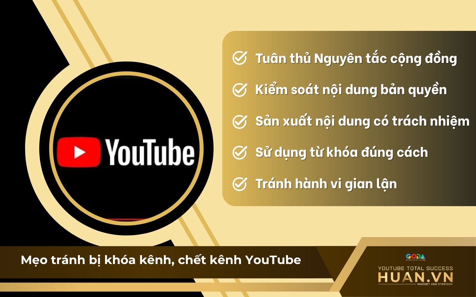 Áp dụng kinh nghiệm YouTube hiệu quả giúp bảo vệ kênh an toàn Áp dụng kinh nghiệm YouTube hiệu quả giúp bảo vệ kênh an toàn