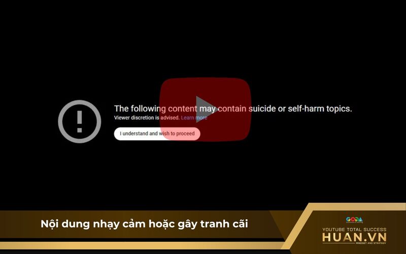 Video nhạy cảm vi phạm chính sách cộng đồng của YouTube