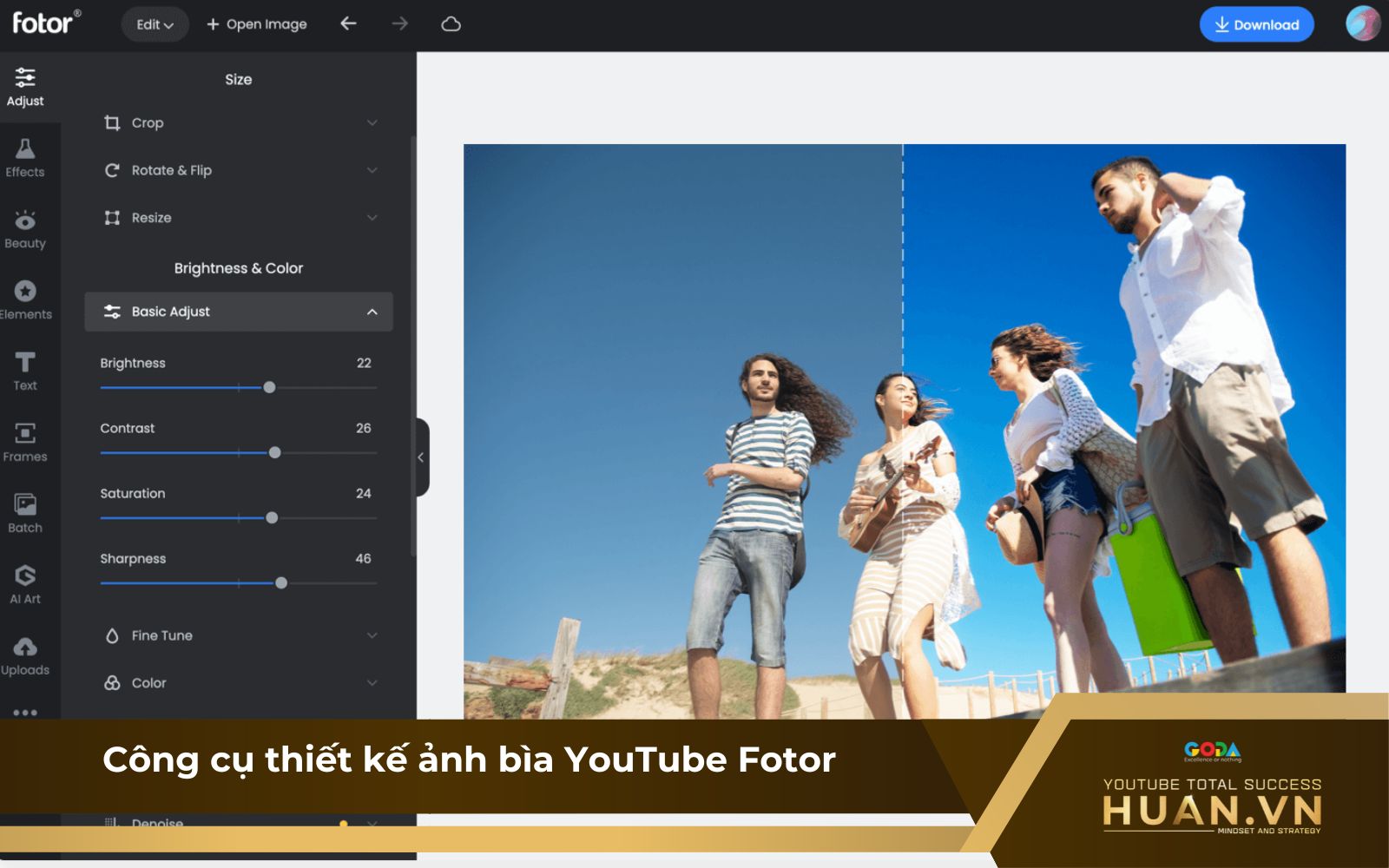 Fotor là công cụ làm ảnh bìa YouTube Fotor là công cụ làm ảnh bìa YouTube