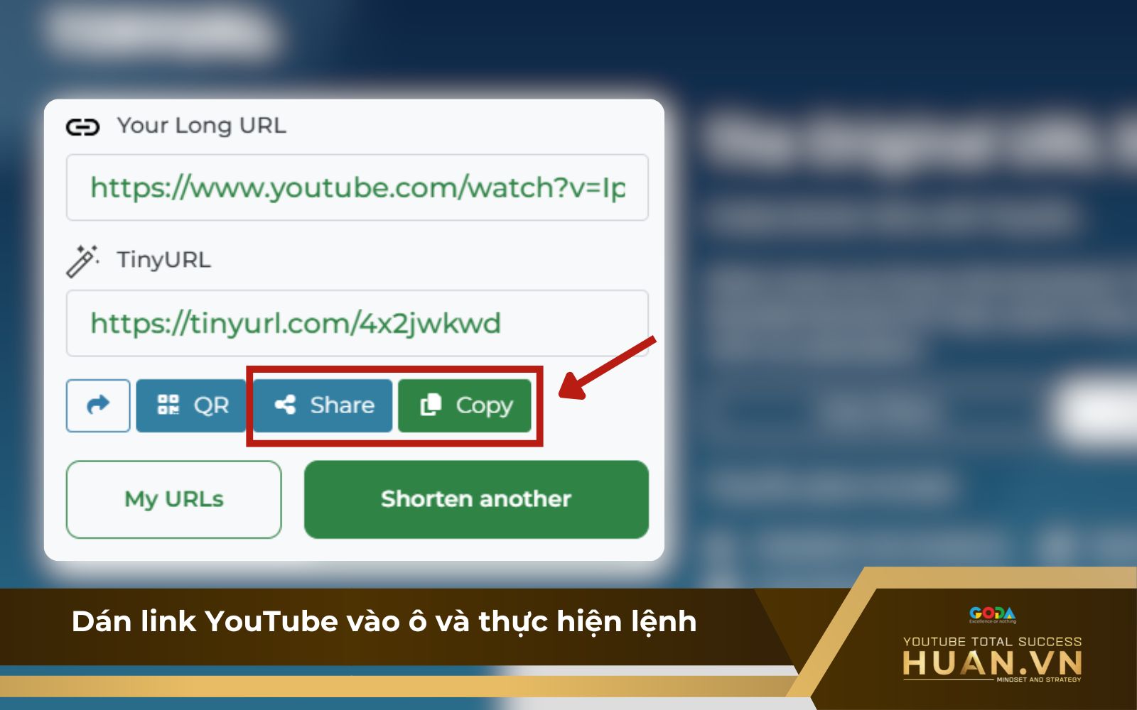Copy link đã rút gọn và chia sẻ Copy link đã rút gọn và chia sẻ
