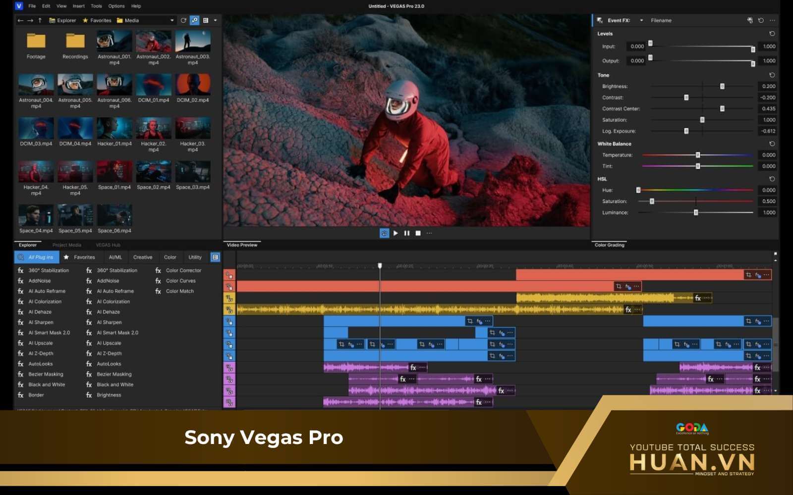 sony-vegas-pro-app-edit-clip-youtube Sony Vegas Pro - App edit clip YouTube ổn định