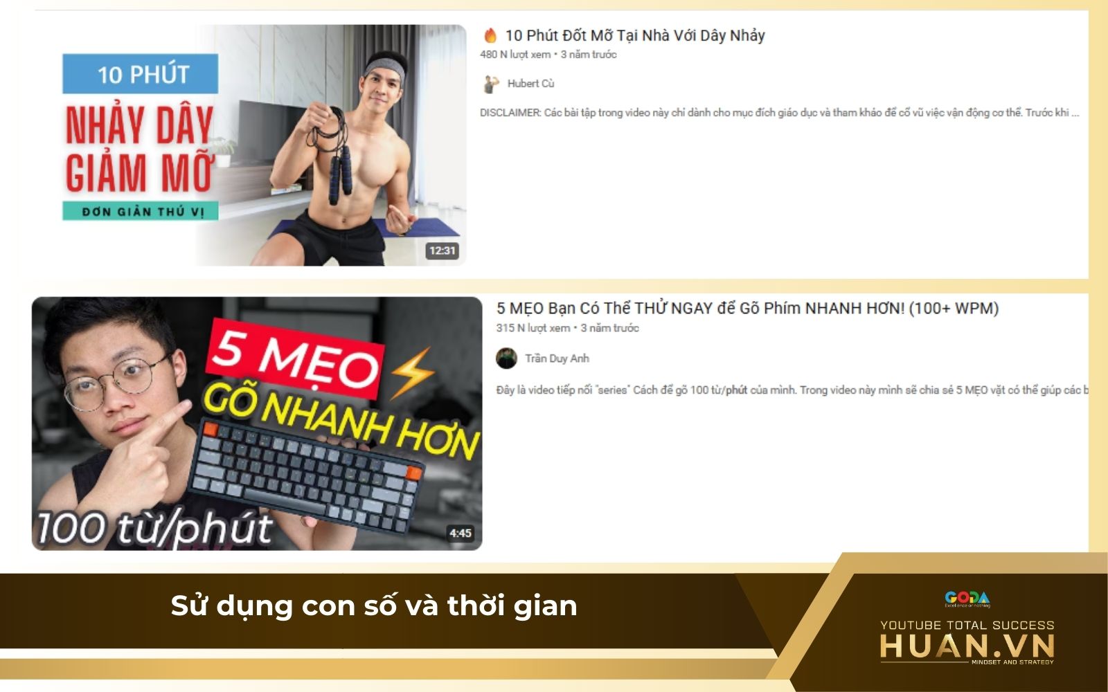 Cách đặt tiêu đề cho video YouTube nhất với con số cụ thể Cách đặt tiêu đề cho video YouTube nhất với con số cụ thể