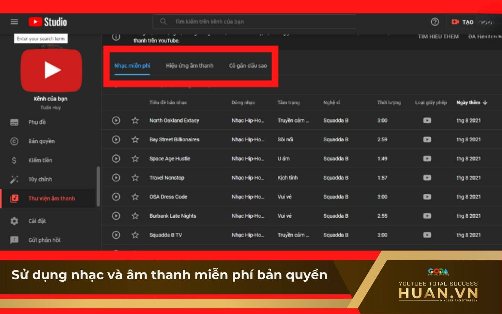 su-dung-nhac-va-am-thanh-mien-phi-ban-quyen Tránh khiếu nại bản quyền YouTube nhờ sử dụng YouTube Audio Library