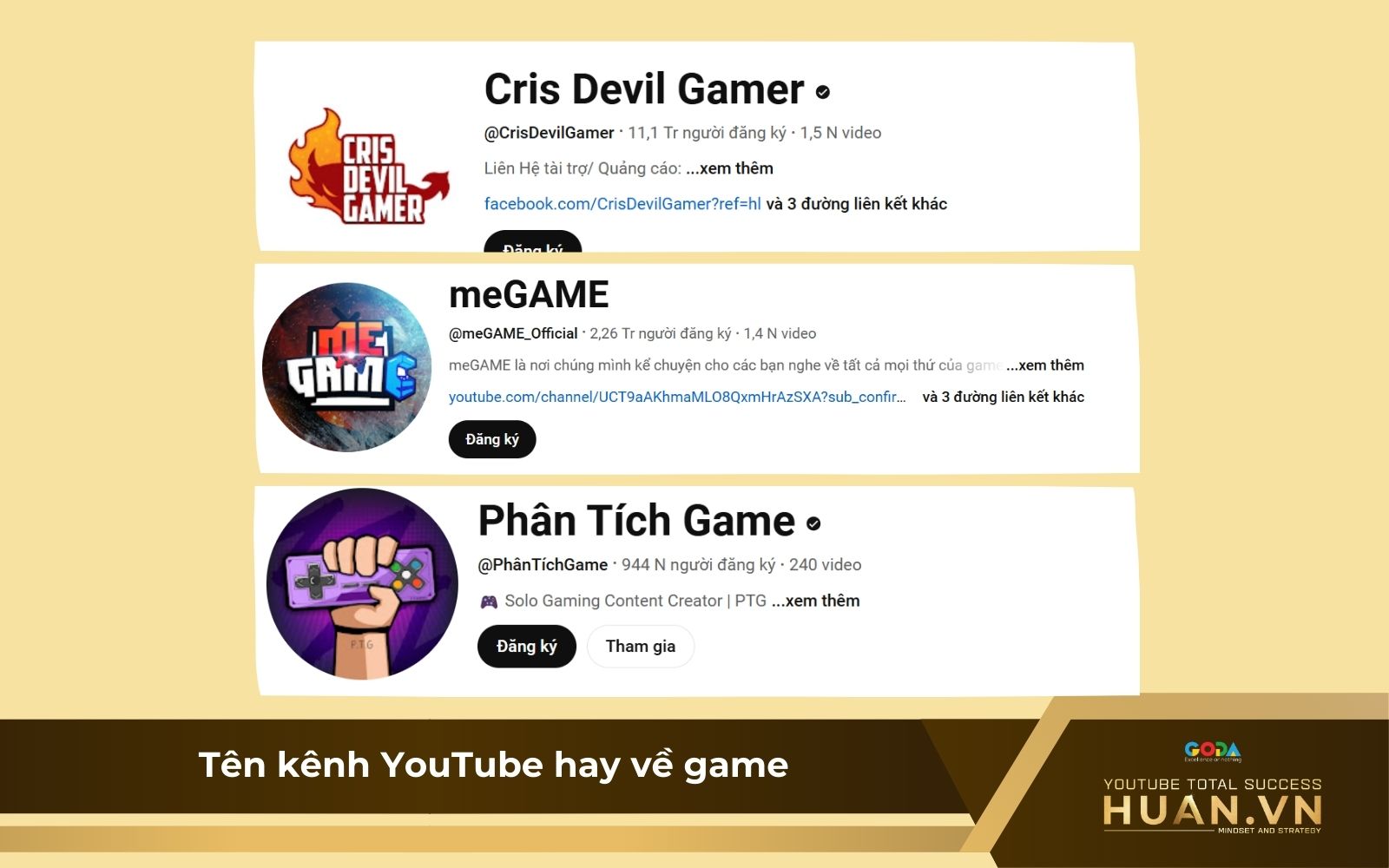 Cách đặt tên kênh Youtube cho chủ đề về Game