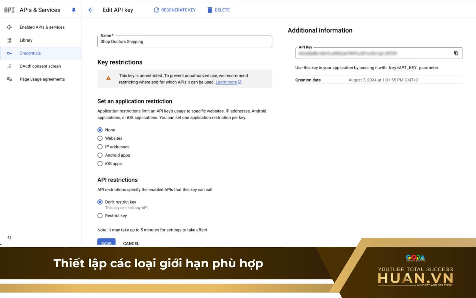 thiet-lap-restrictions-cho-api-youtube-b3-thiet-lap-cac-loai-gioi-han Thiết lập Restrictions cho API - B3: Thiết lập các loại giới hạn