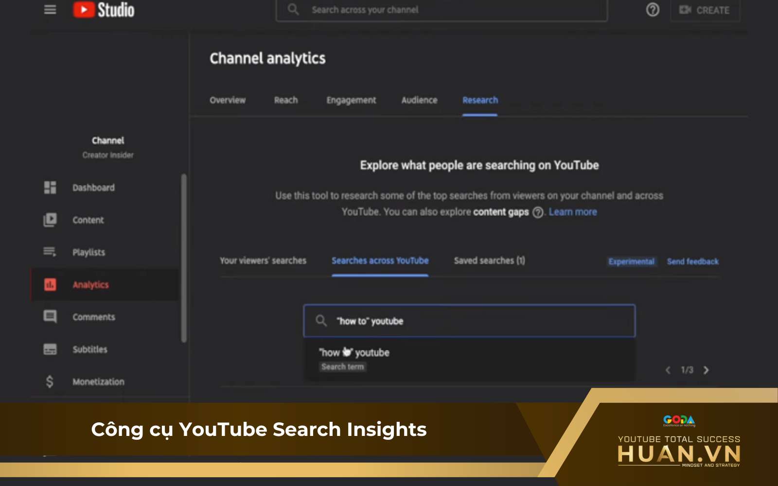 Tìm hiểu YouTube Search Insight là gì