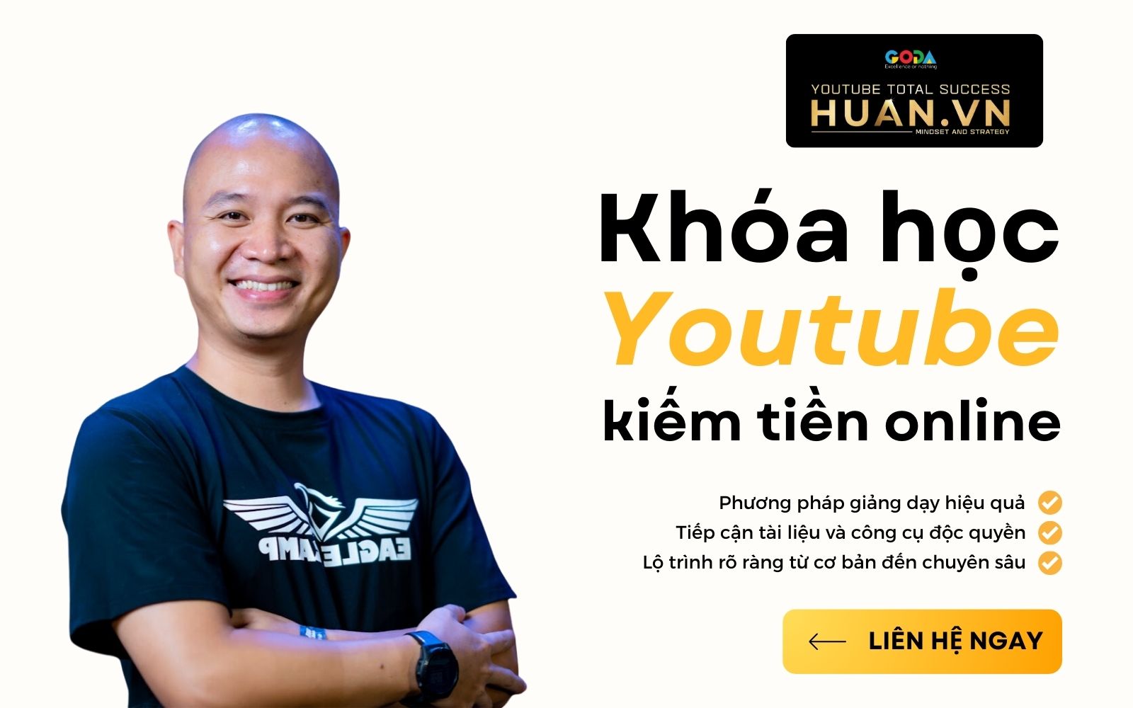 Tham gia ngay khóa học Youtube kiếm tiền uy tín, chất lượng tại Huân Academy