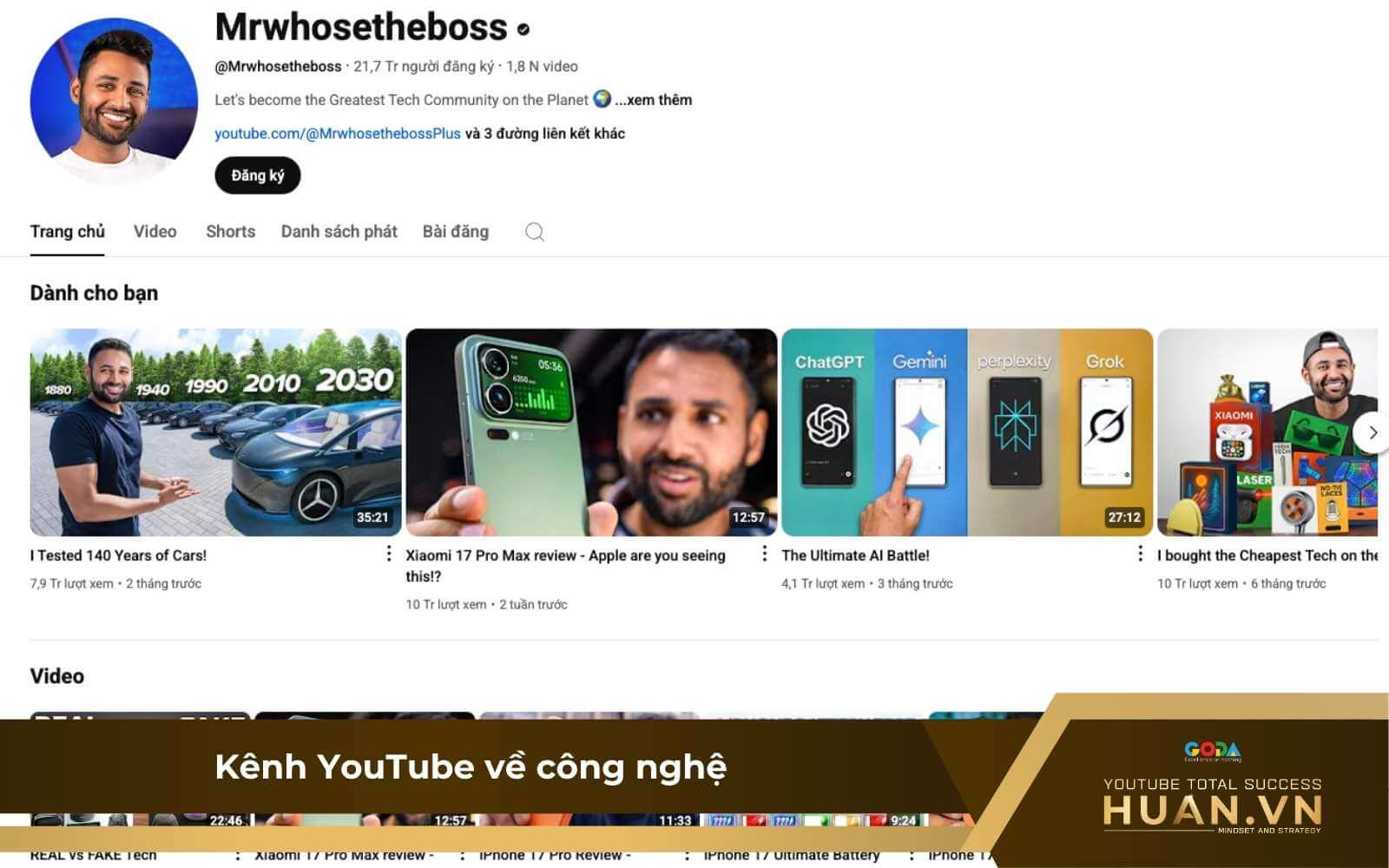 Xây kênh YouTube tại thị trường Hà Lan để tăng CPM